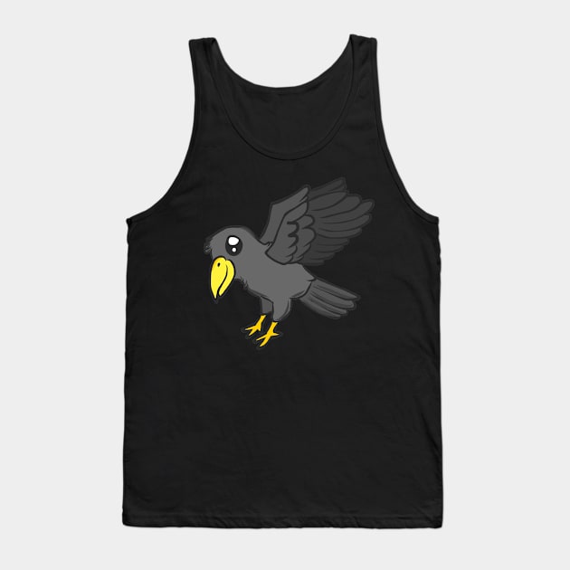 Raven bird crow jackdaw jay hooded crow cute Tank Top by KK-Royal